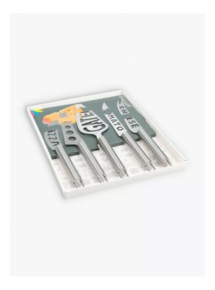 SET 5 CUCHILLOS ENTRETENIDOS - ACERO INOXIDABLE MARCA ATTIMO - 2