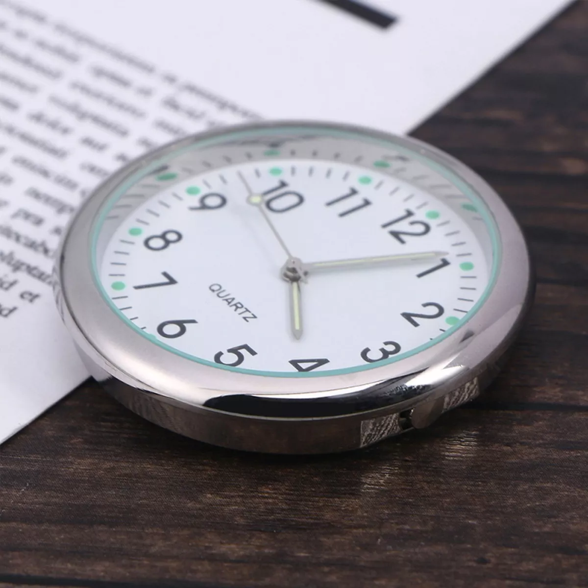 RELOJ CUARZO PARA VEHÍCULOS 4CM DISTINTOS COLORES + ADHESIVO - 5