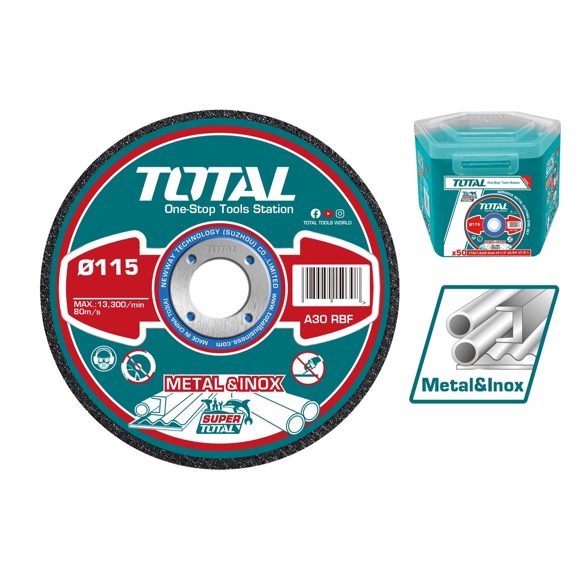 Disco Corte Metal para Rotaflex, Amoladora o Radial