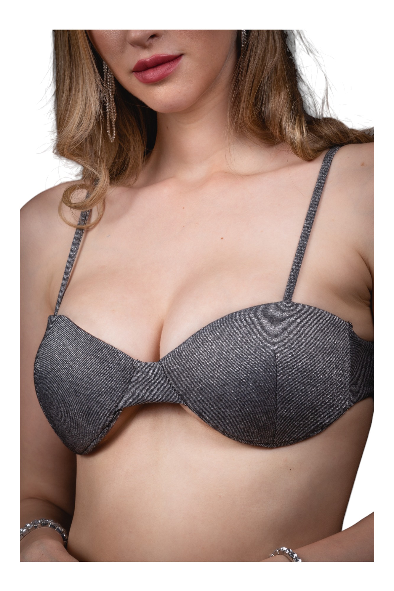 BIKINI MUJER DEEP GLOW PLATEADO GALA - 3