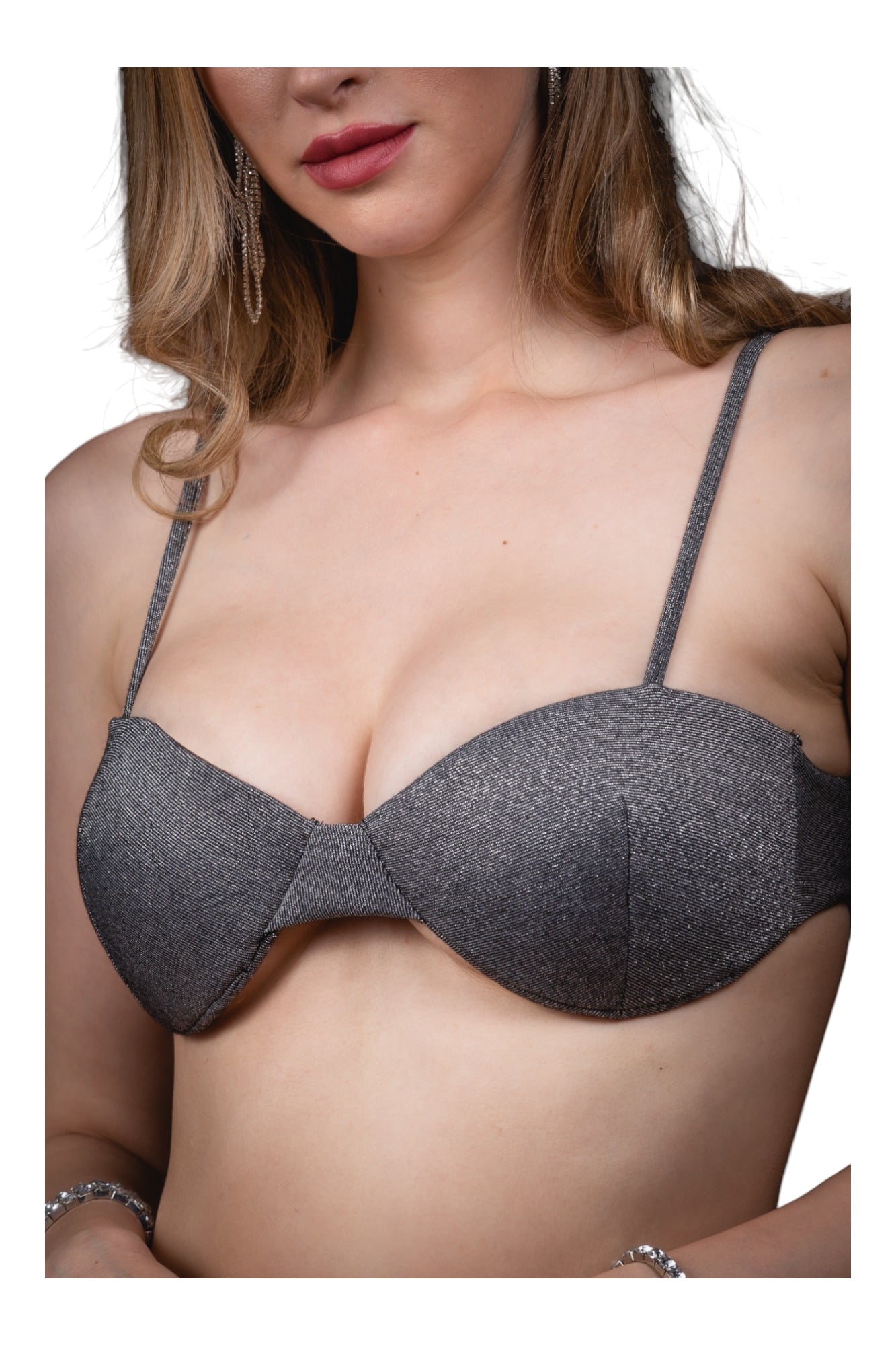 BIKINI MUJER DEEP GLOW PLATEADO GALA - 3