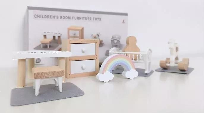 MUEBLES EN MINIATURA MULTICOLOR PARA CASA DE MUÑECAS CHILDREN 12 UNIDAD - 1