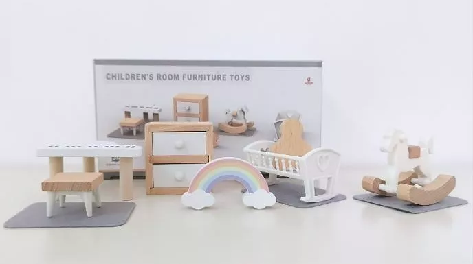 MUEBLES EN MINIATURA MULTICOLOR PARA CASA DE MUÑECAS CHILDREN 12 UNIDAD - 3