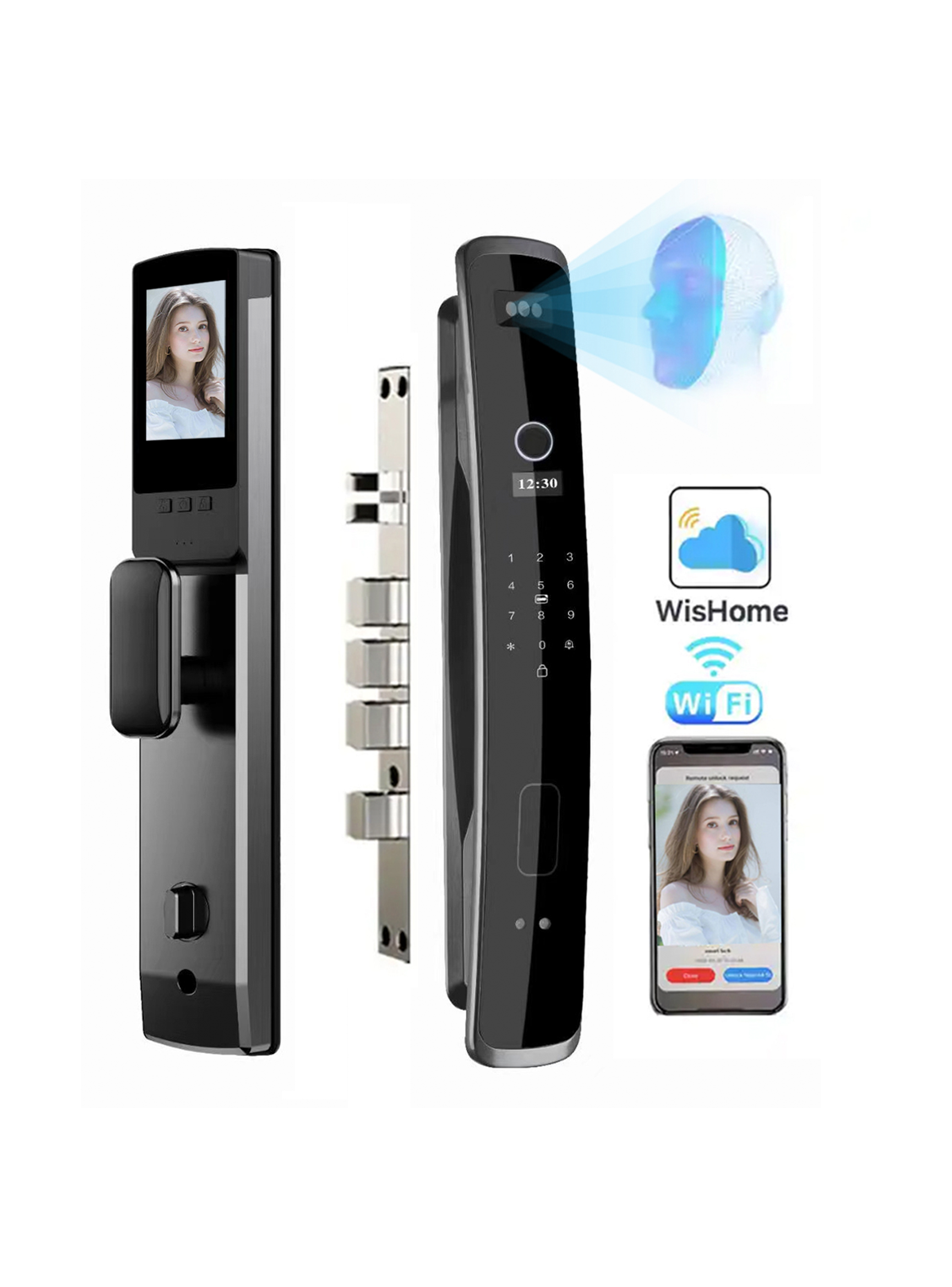 CERRADURA ELECTRÓNICA INTELIGENTE X16 FACE ID - 2