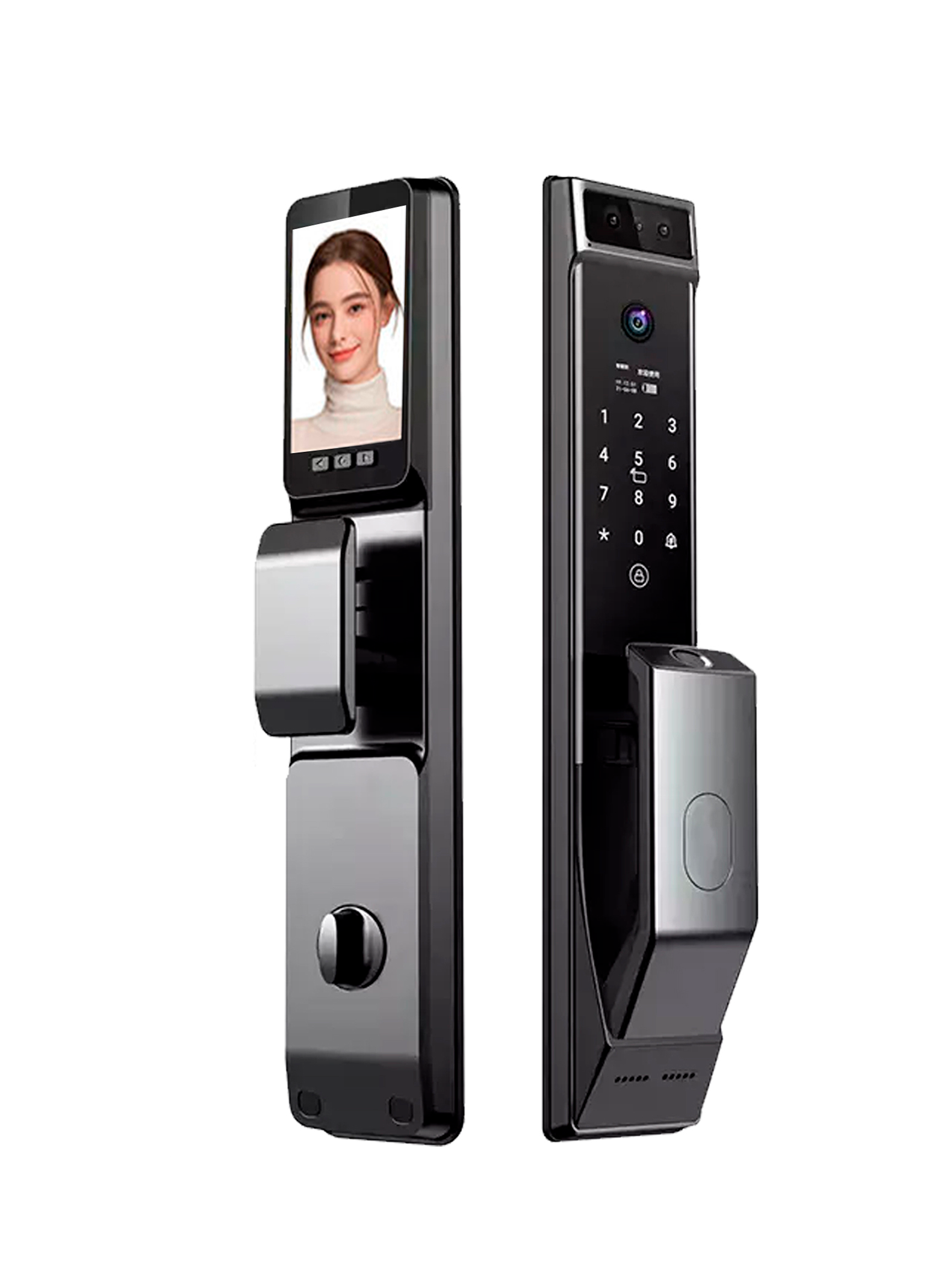 CERRADURA ELECTRÓNICA INTELIGENTE X10 FACE ID Y HUELLA - 1