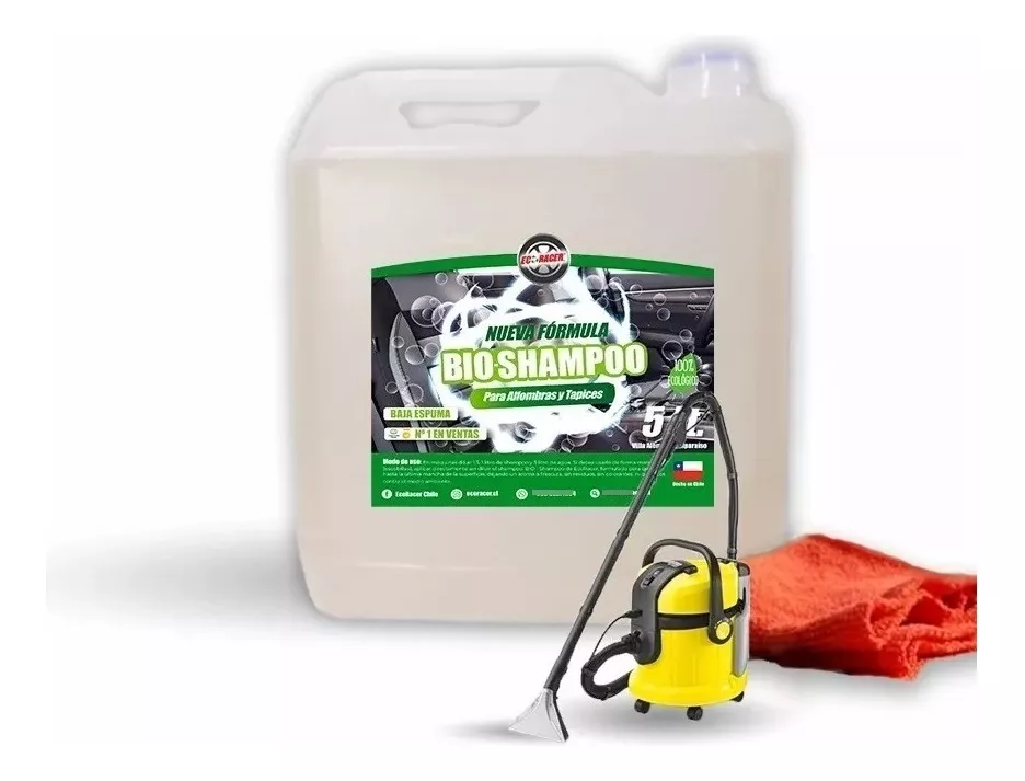 SHAMPOO DE TAPIZ Y ALFOMBRA BIDÓN 5 LT 100% BIODEGRADABLE - 1