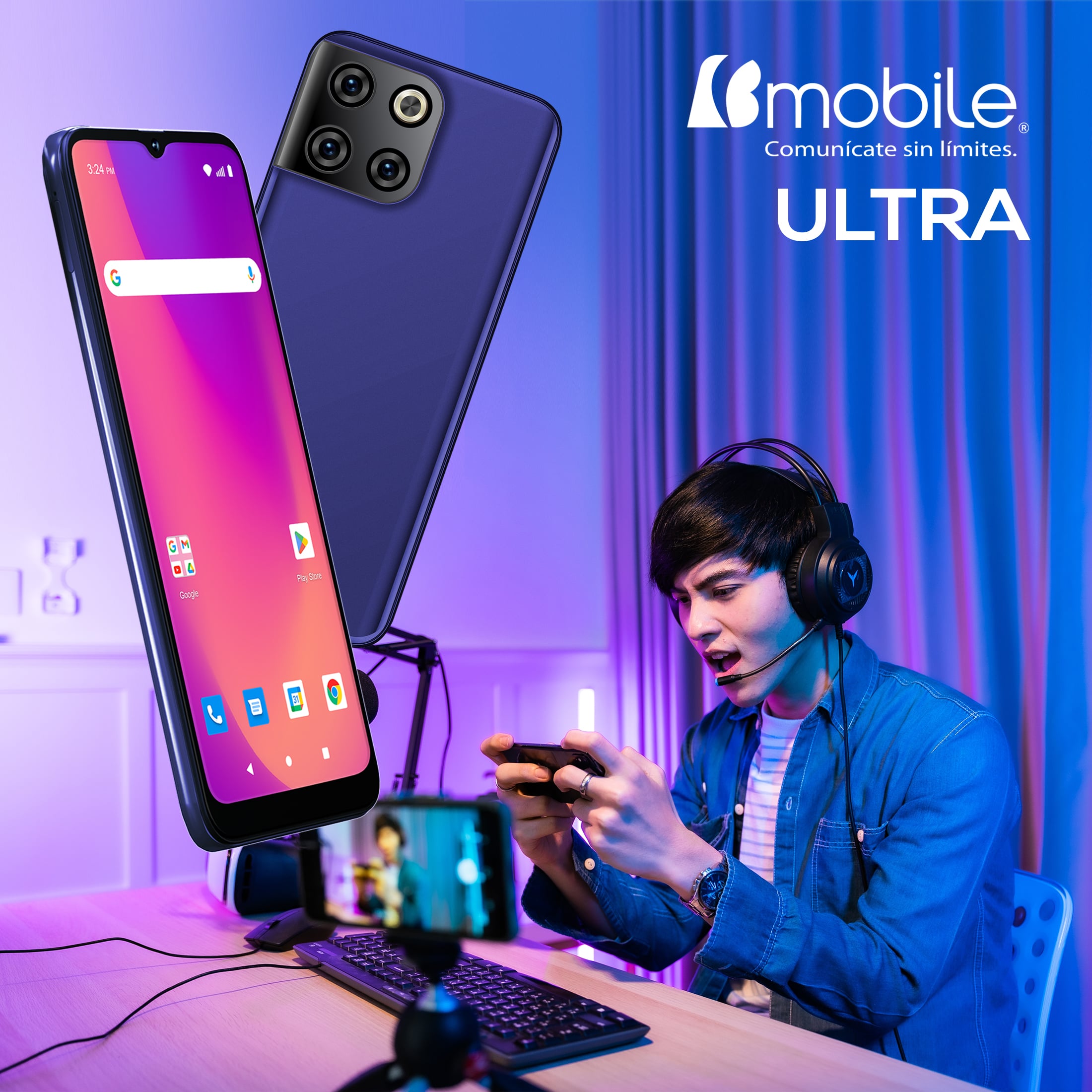 SMARTPHONE BMOBILE ULTRA 4G . 128GB 4+3 RAM - 7