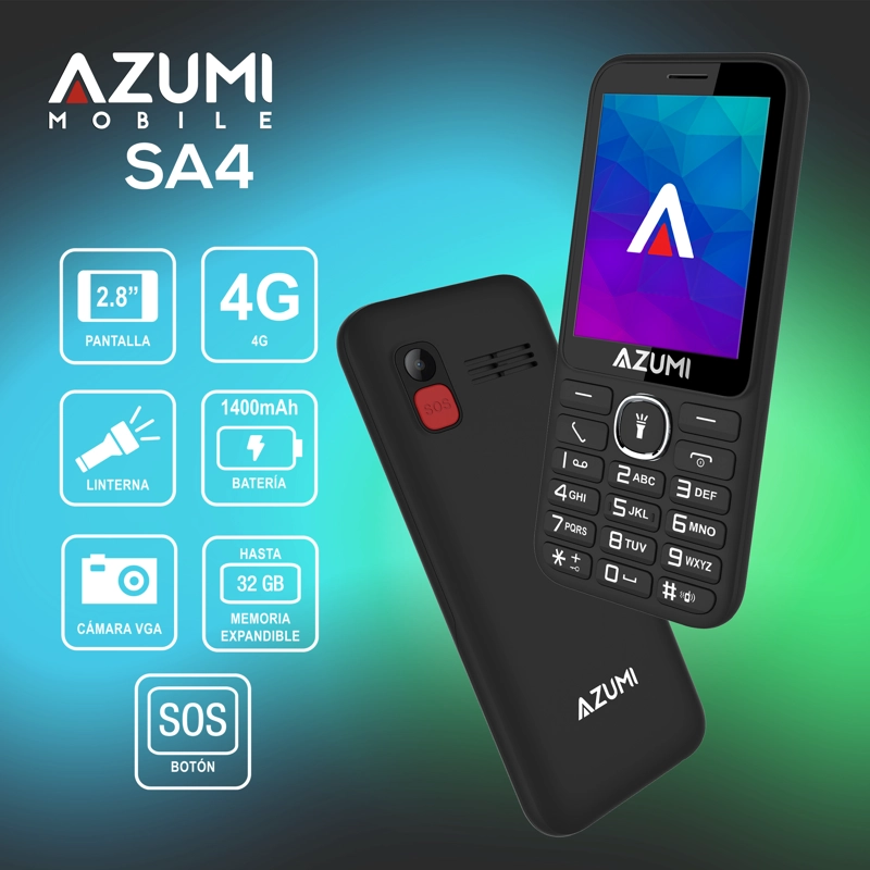 CELULAR  AZUMI SA4 BARRITA 4G - 1