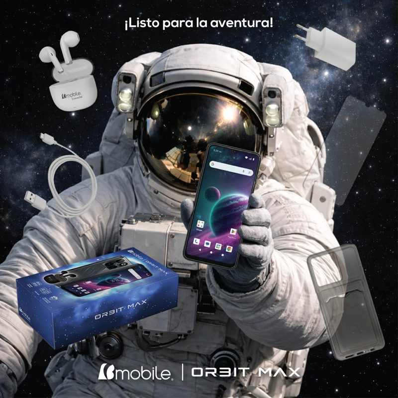 Bmobile Orbit Max 128GB + 14GB RAM 4G Negro | Cámara 108MP + Audífonos Gratis - 2