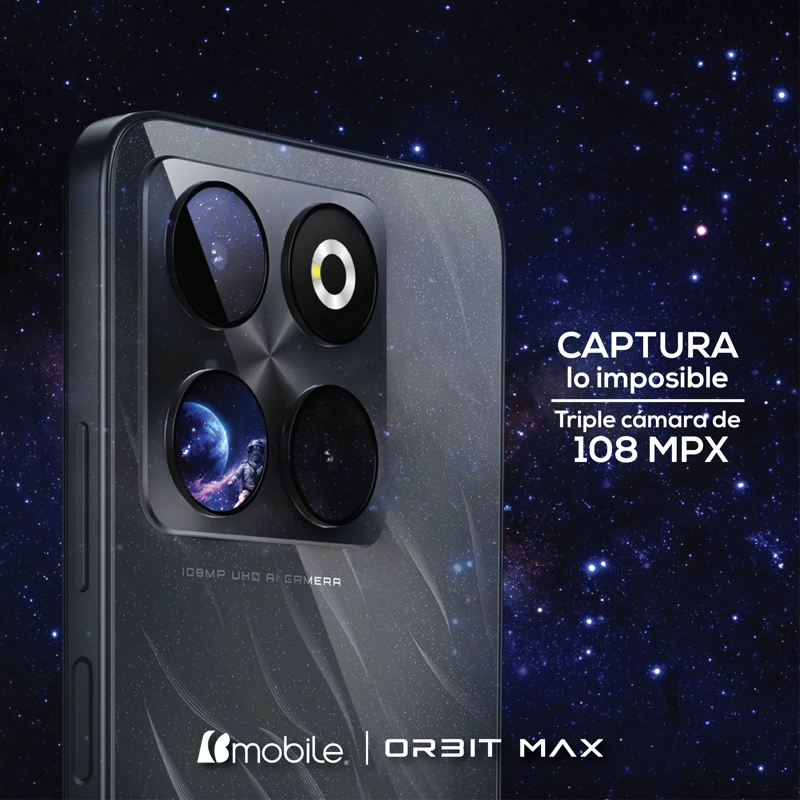 Bmobile Orbit Max 128GB + 14GB RAM 4G Negro | Cámara 108MP + Audífonos Gratis - 5