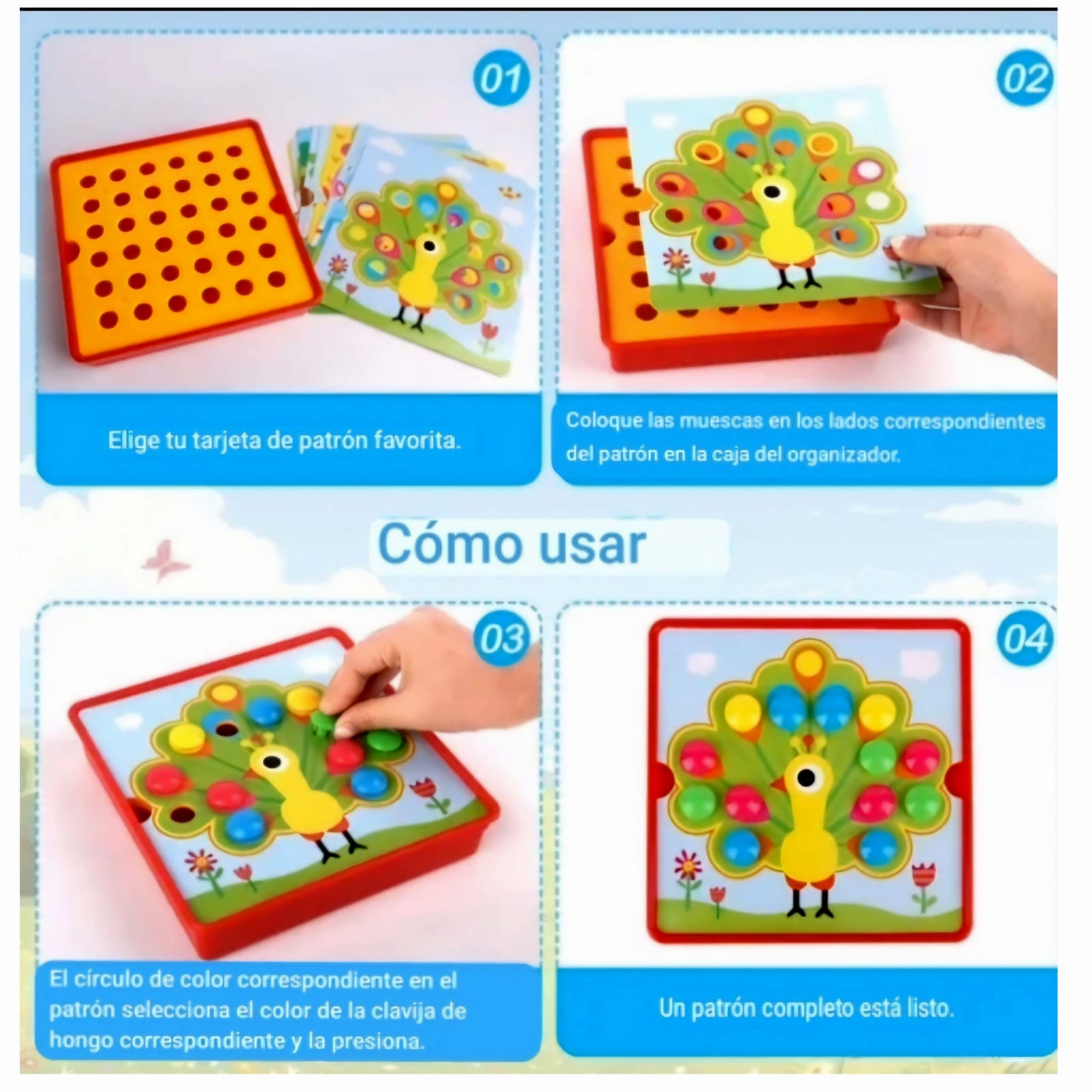 JUEGO DE BOTONES CON IMAGENES DIDACTICO - 3