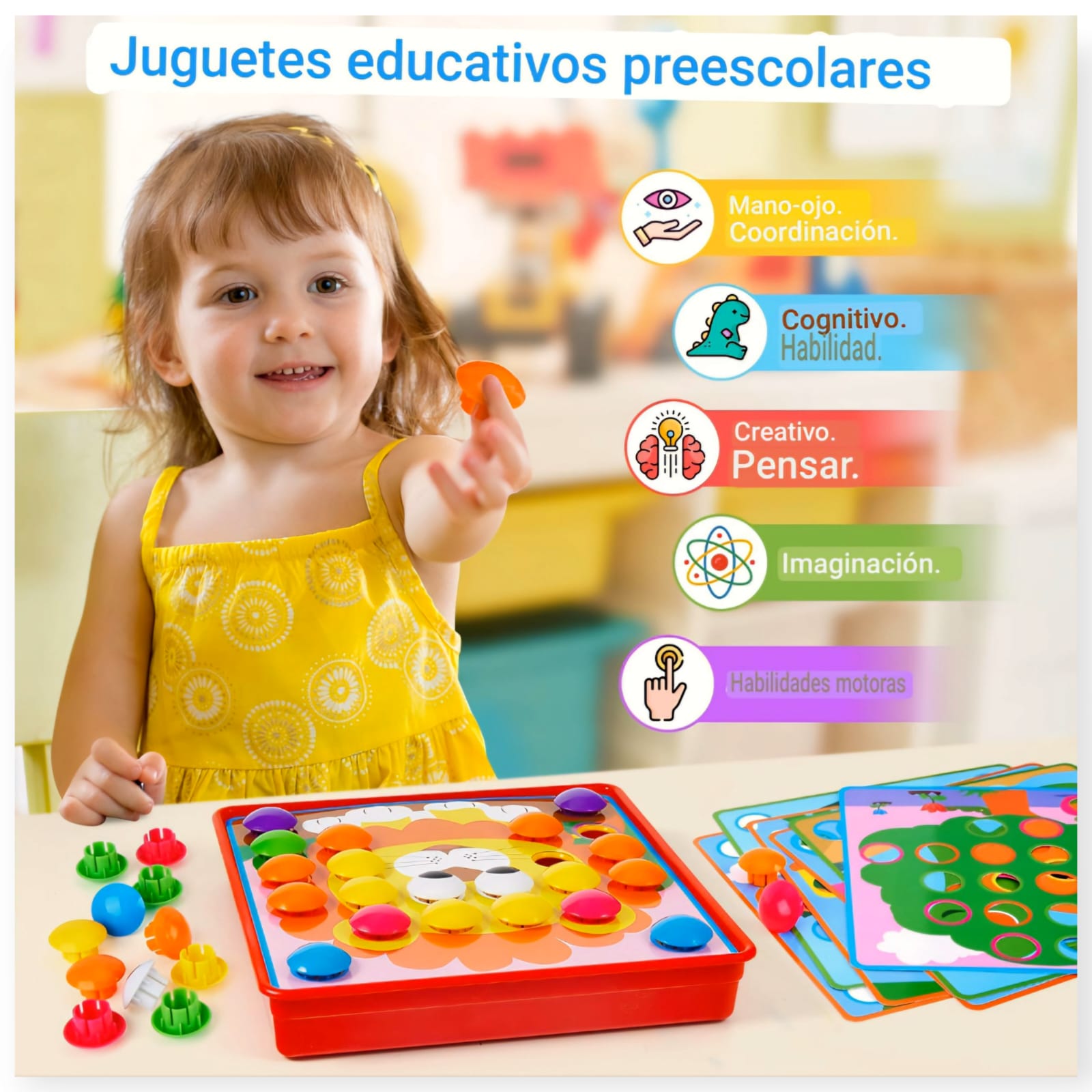 JUEGO DE BOTONES CON IMAGENES DIDACTICO - 4