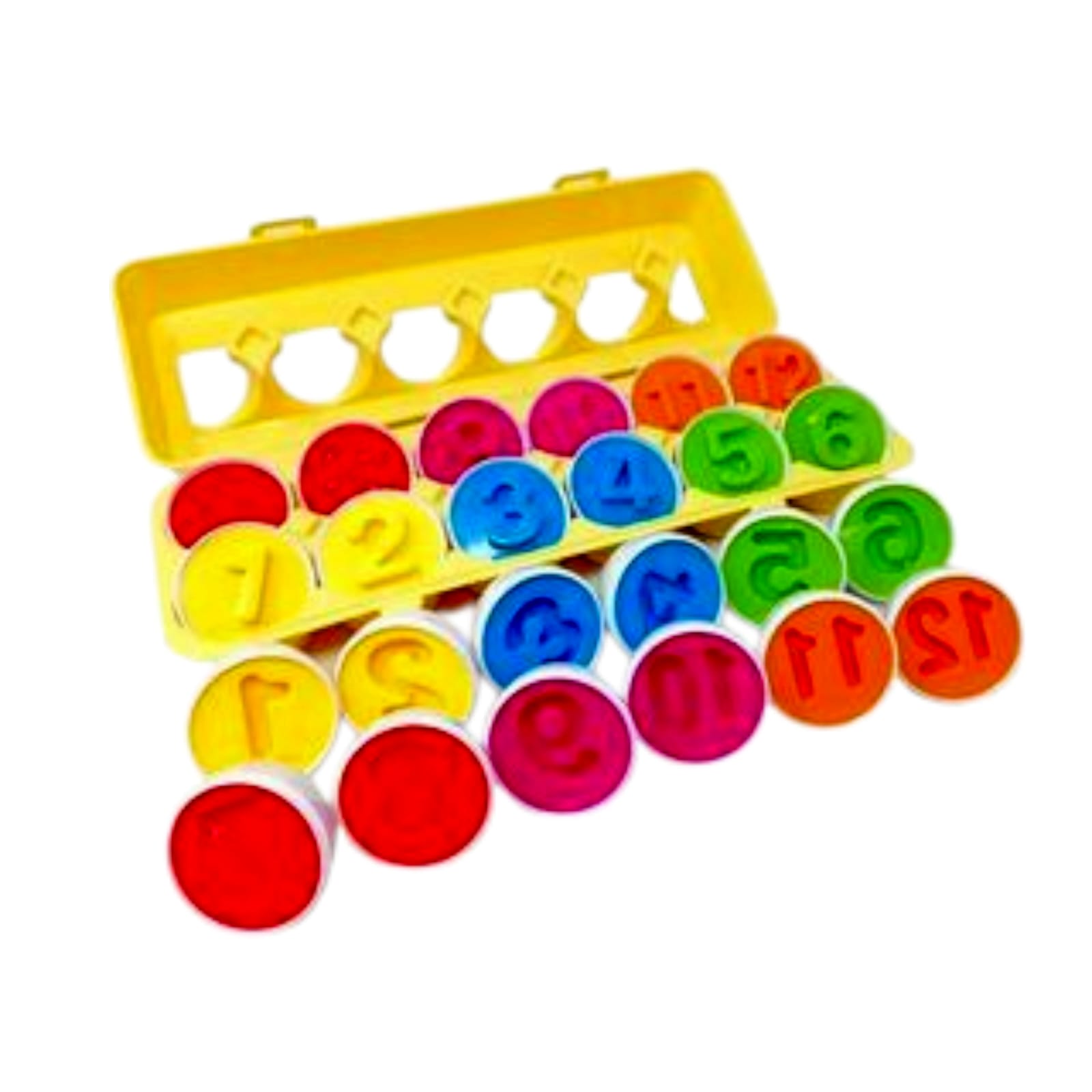 HUEVOS MONTESSORI DE NUMEROS ENCAJE Y COLORES - 4