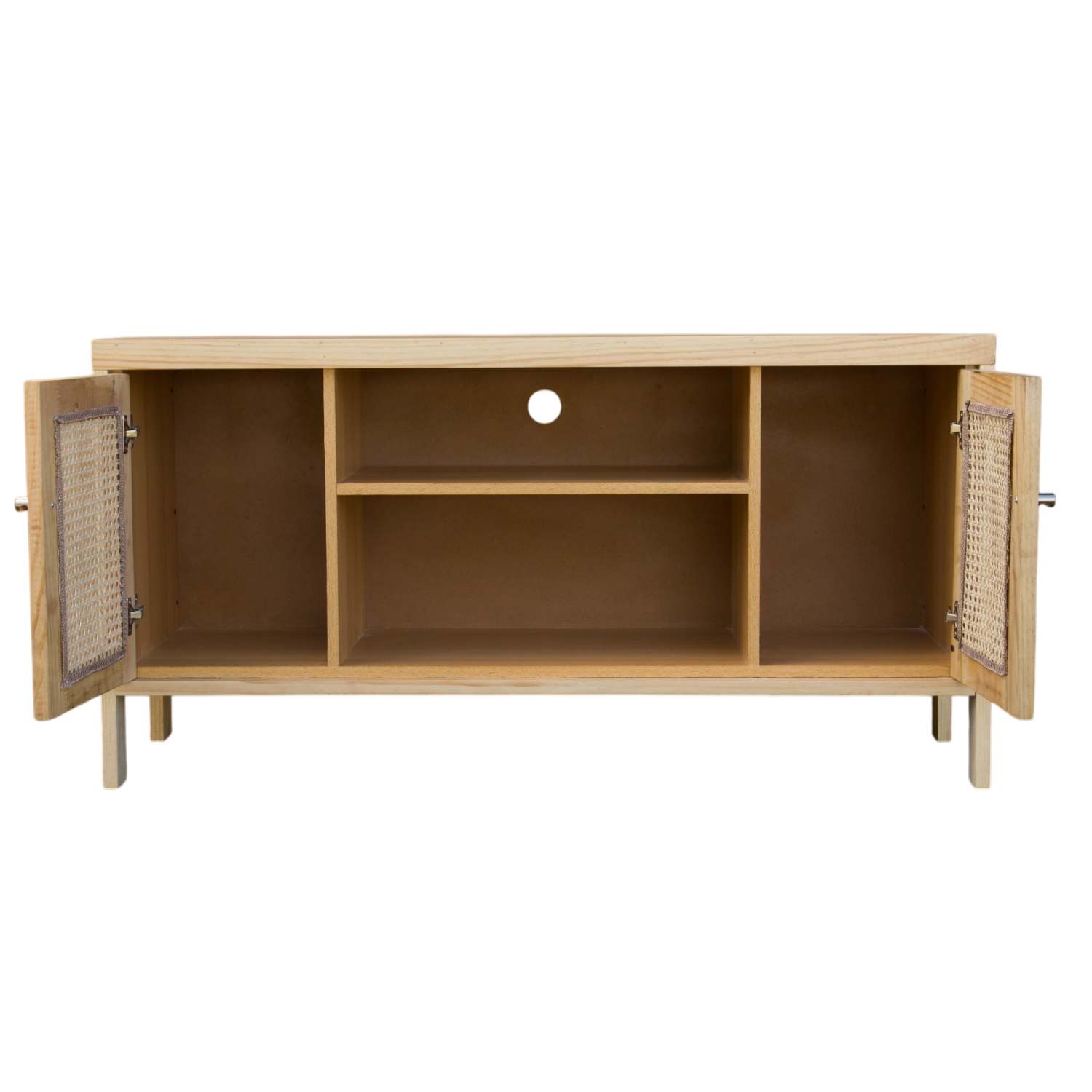 RACK TV 1200 MADERA NATURAL - 4