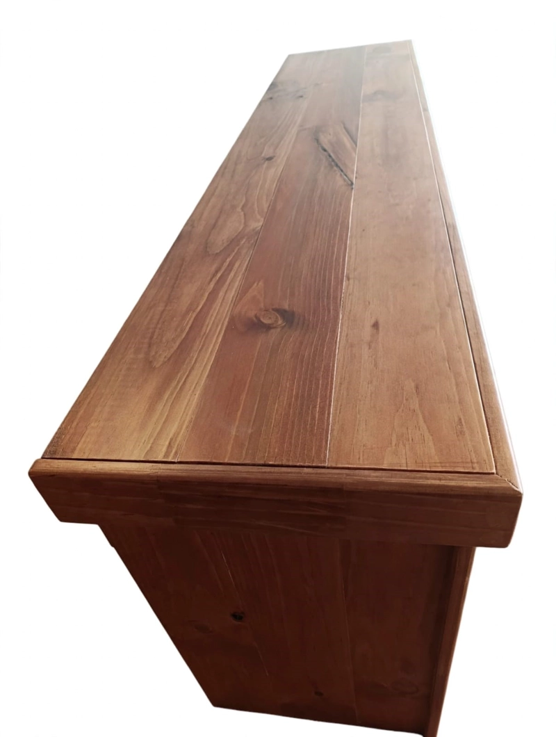 RACK TV MADERA RUSTIC. COLOR MIEL - 4
