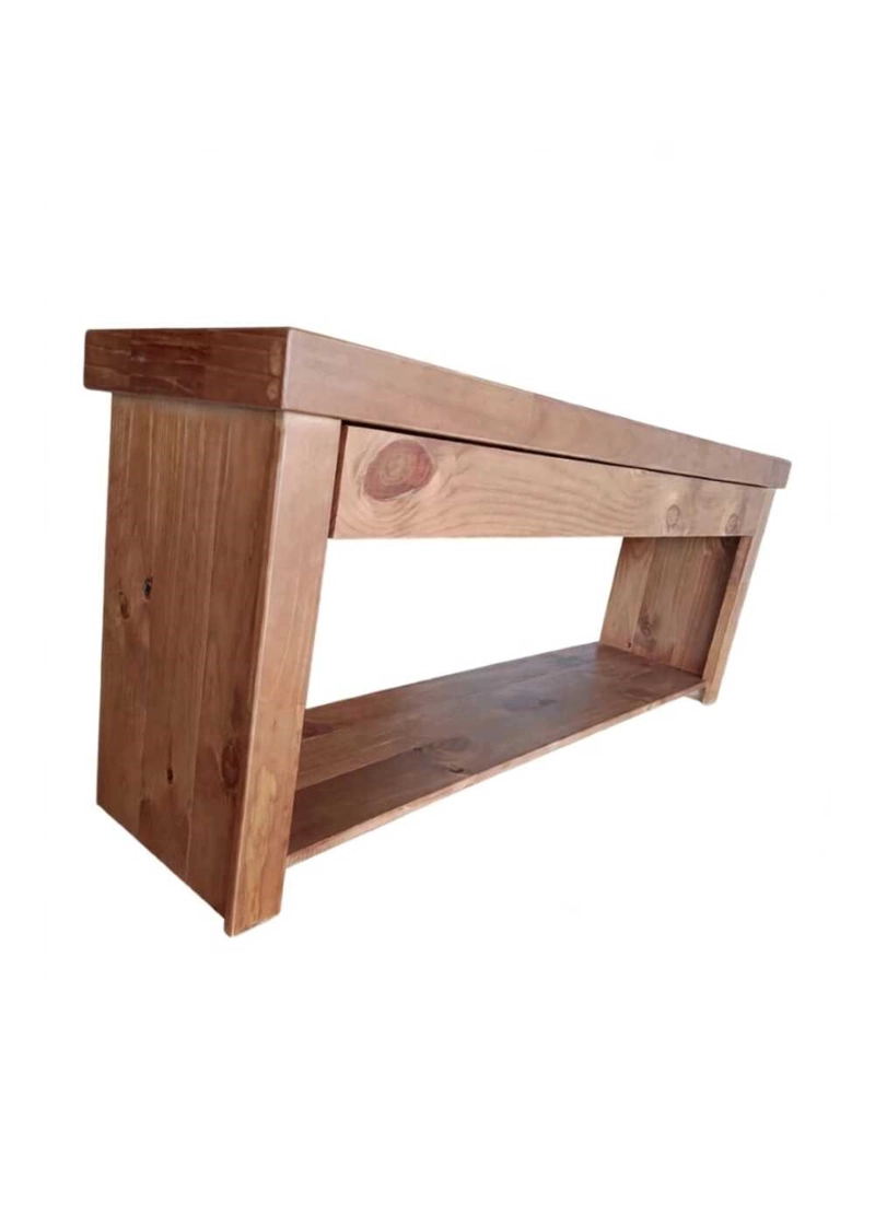 RACK TV MADERA RUSTIC. COLOR MIEL - 7