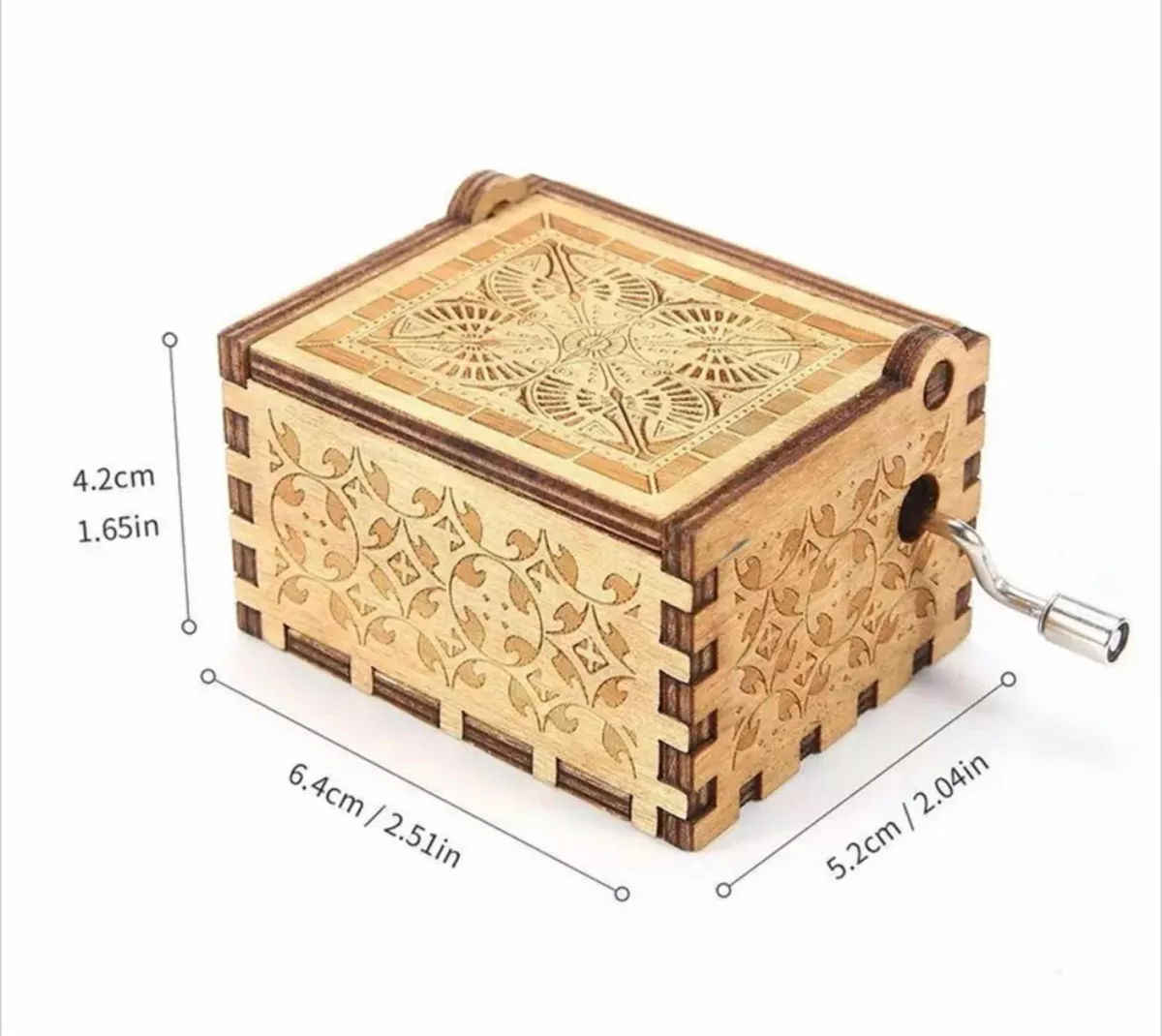 CAJA MUSICAL CON MANIVELA STAR WARS ROSTRO - 3