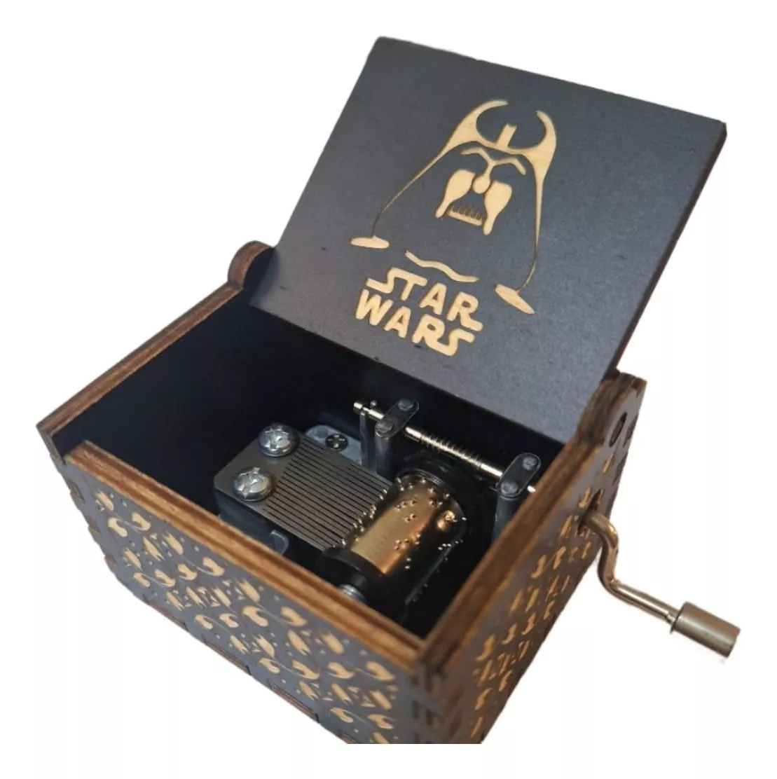 CAJA MUSICAL CON MANIVELA STAR WARS ROSTRO - 5