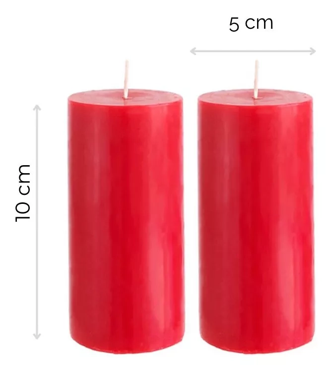 PACK VELAS ROJAS 10 x 5 cm- AROMÁTICAS - AMOR Y PASIÓN - 2