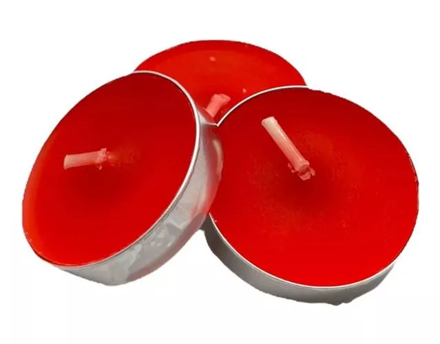 SET 50 VELITAS FLOTANTES DECORACIÓN HOGAR ROJAS - 3