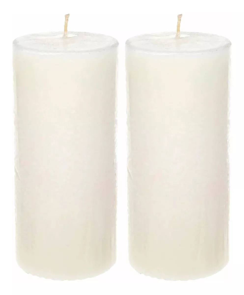 PACK DE VELONES BLANCOS DECORACIÓN HOGAR ATRAE PAZ 10 X 4 CM - 1