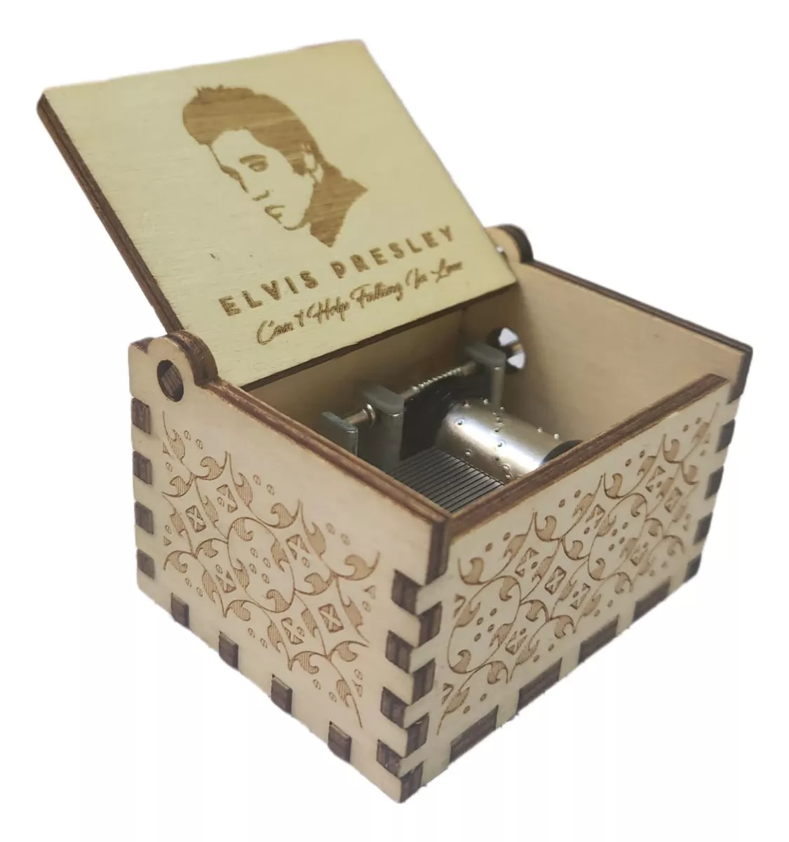 CAJA MUSICAL MANIVELA ELVIS PRESLEY ROSTRO - 2