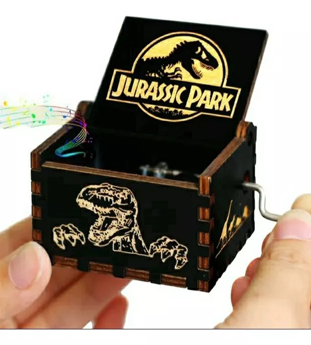CAJA MUSICAL MADERA JURASSIC PARK - 2