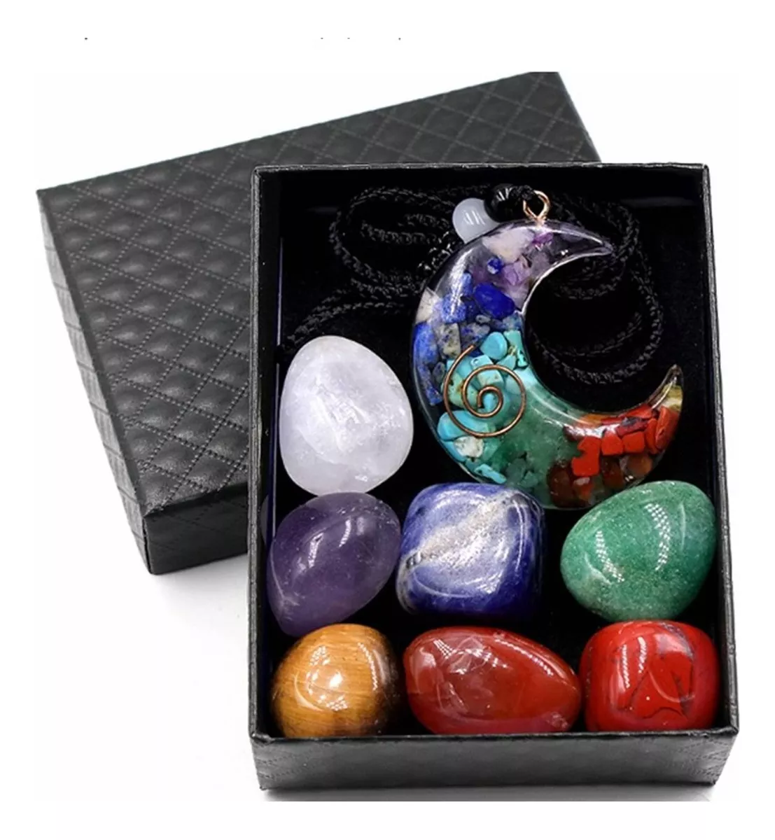 7 PIEDRAS + AMULETO 7 CHAKRAS - 5