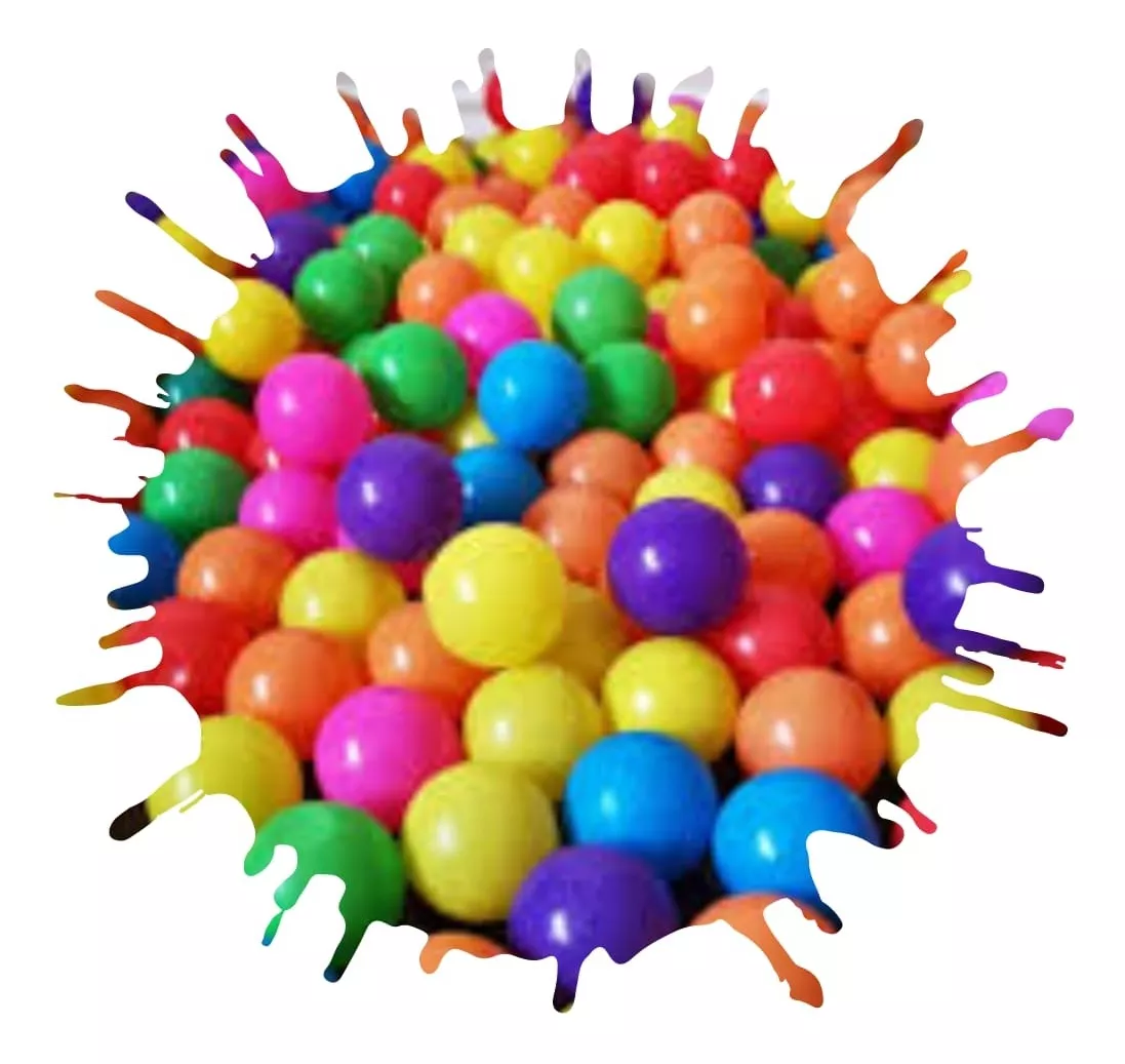 PELOTAS 5.5 CM PISCINA COLORES SURTIDOS X1000 - 1