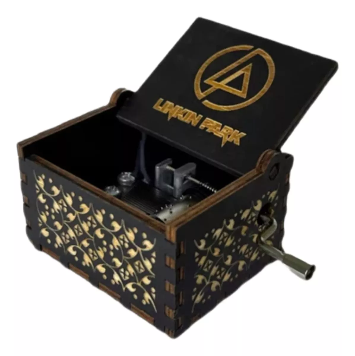 CAJA MUSICAL MADERA LINKIN PARK MANIVELA IN THE END - 1