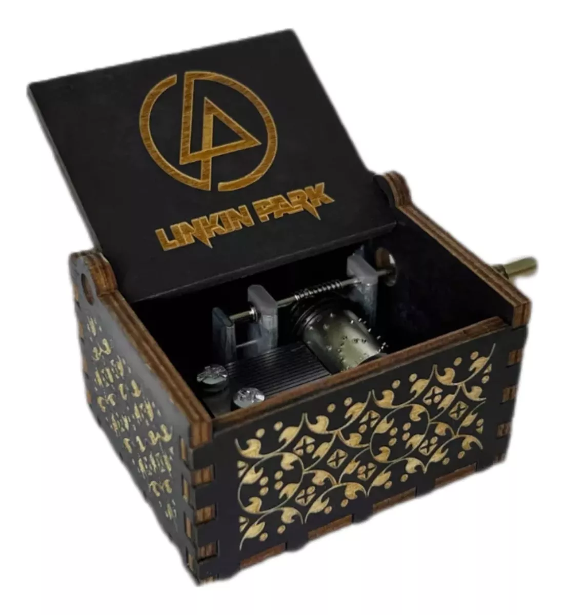 CAJA MUSICAL MADERA LINKIN PARK MANIVELA IN THE END - 2