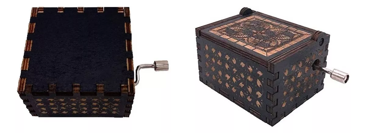 CAJA MUSICAL MADERA LINKIN PARK MANIVELA IN THE END - 3