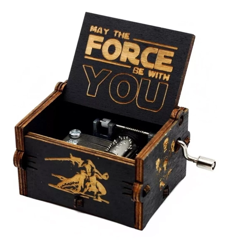 CAJA MUSICAL MANIVELA DE STAR WARS - 1