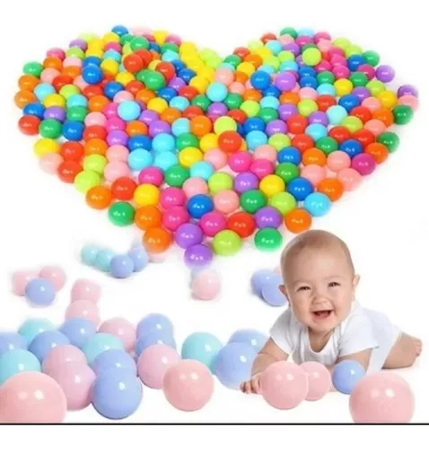PACK 200 PELOTITAS COLORES 5.5 CM - 5