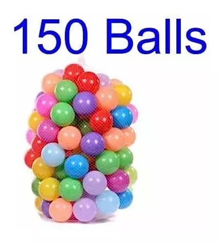PELOTAS PACK 150 PLÁSTICAS COLORES 5.5 CM - 2