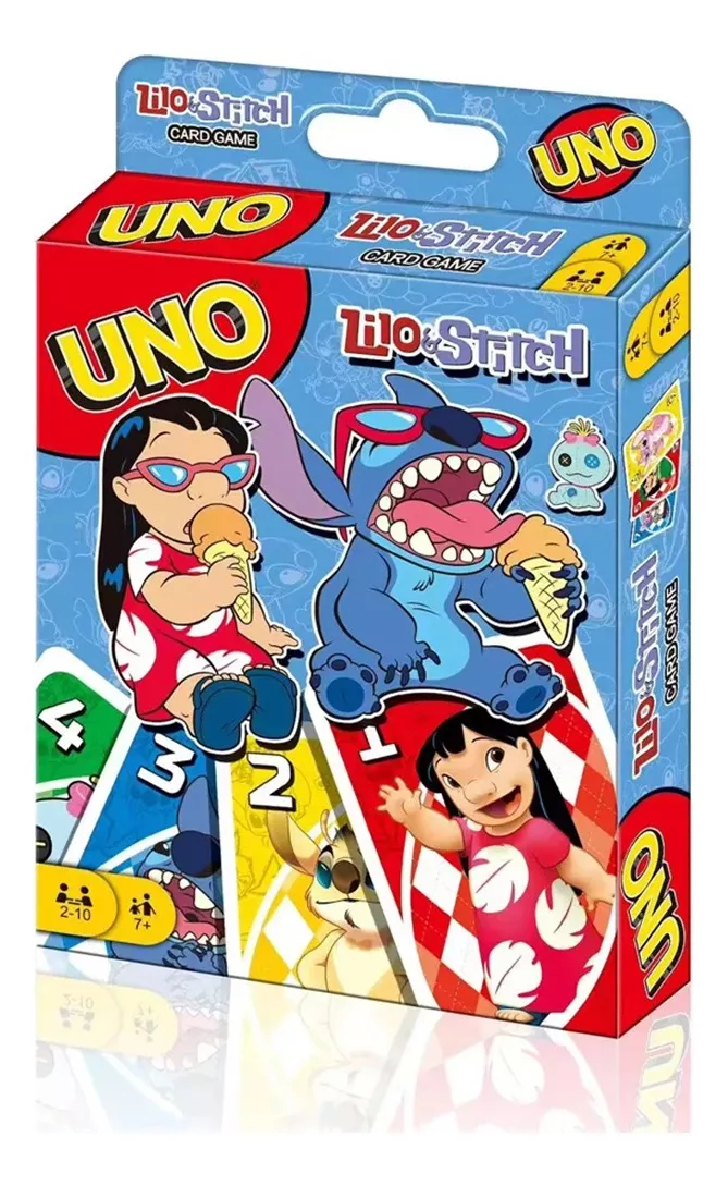 JUEGO MESA UNO LILO & STITCH CARTAS PELÍCULA ANIMADA - 1