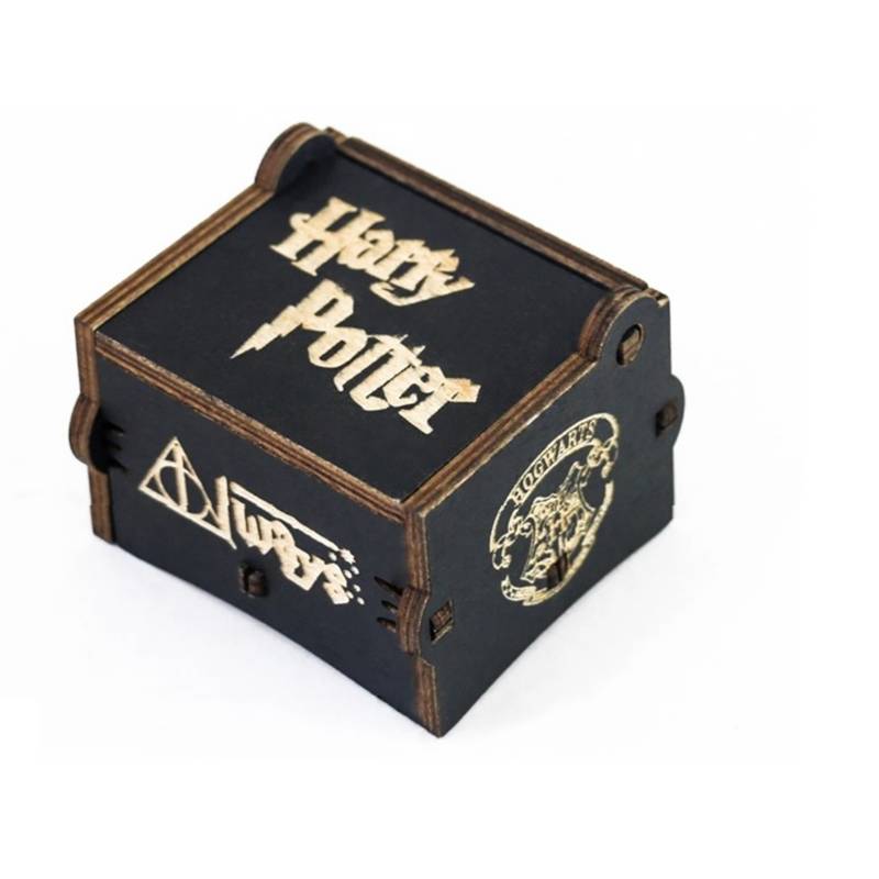 HARRY POTTER BLACK CAJA MUSICAL DE MADERA A CUERDA - 1