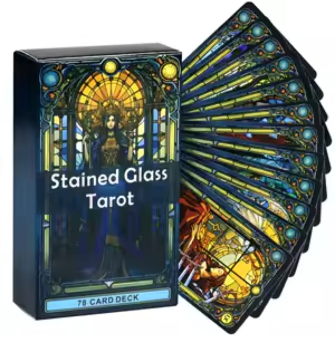 TAROT  STAINED GLASS 78 CARTAS - 1