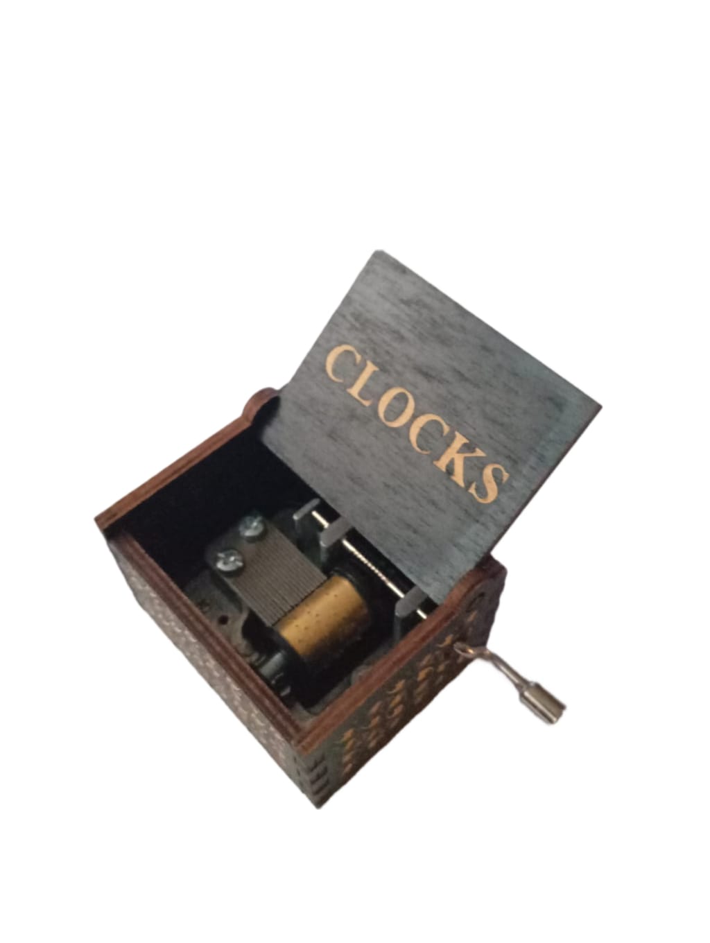 CAJA MUSICAL COLDPLAY CLOCKS DE MADERA - 3