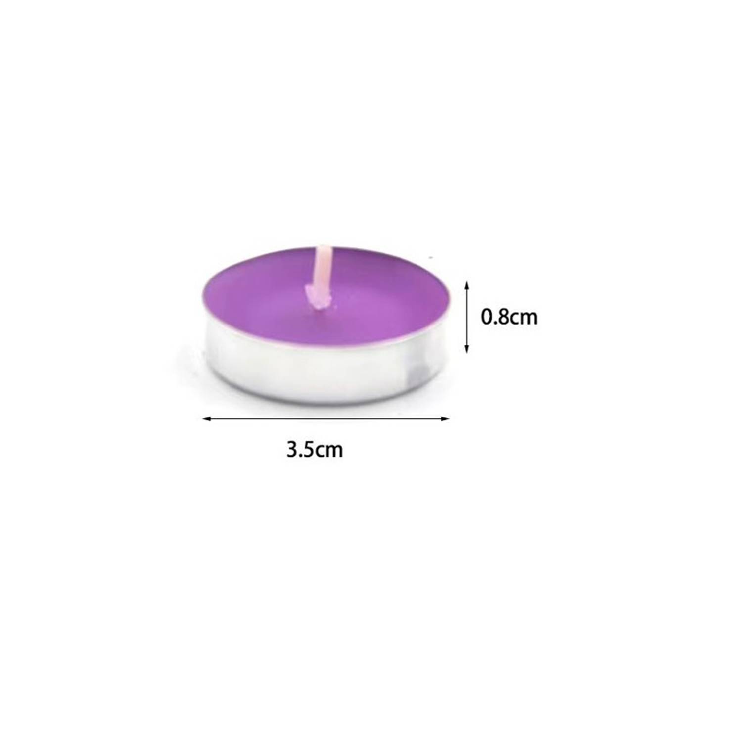 PACK DE 50 VELAS FLOTANTES MORADAS - 2