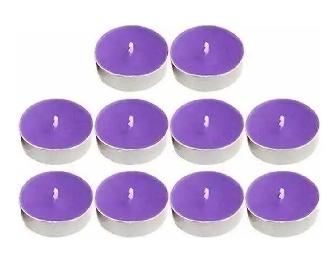 PACK DE 50 VELAS FLOTANTES MORADAS - 4