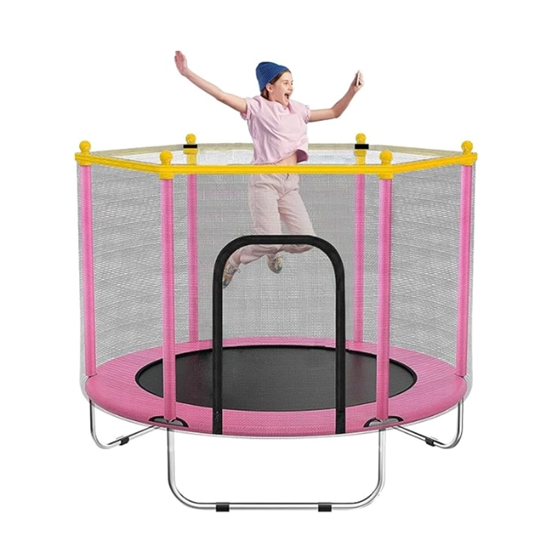 CAMA ELASTICA TRAMPOLIN  SALTARINA ROSADA DE NIÑOS - 4