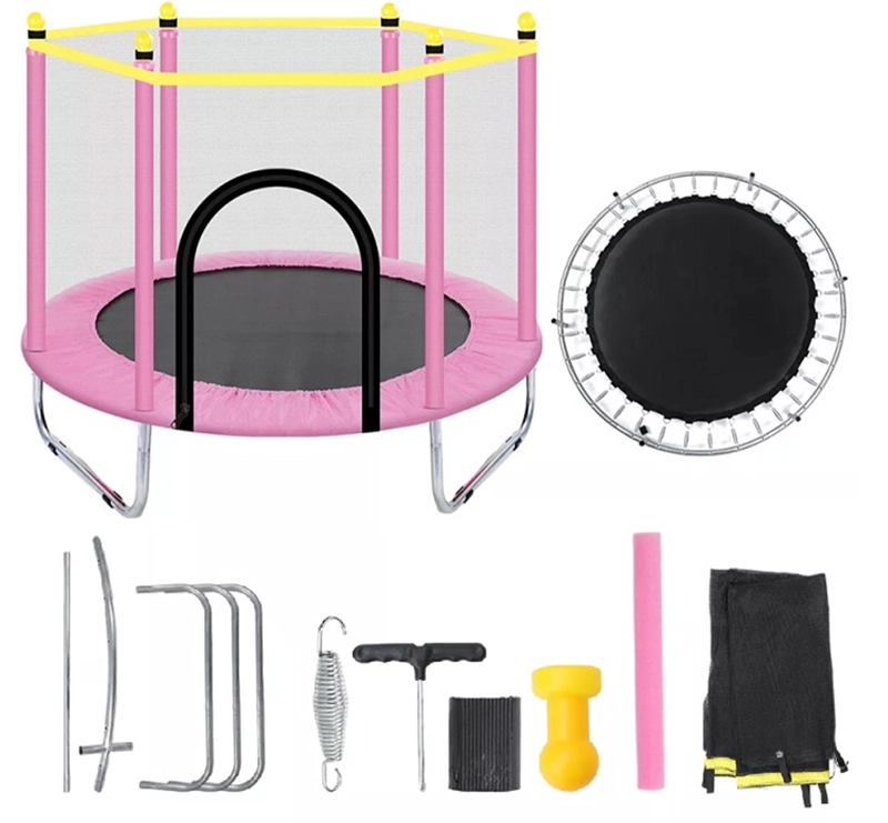 CAMA ELASTICA TRAMPOLIN  SALTARINA ROSADA DE NIÑOS - 6