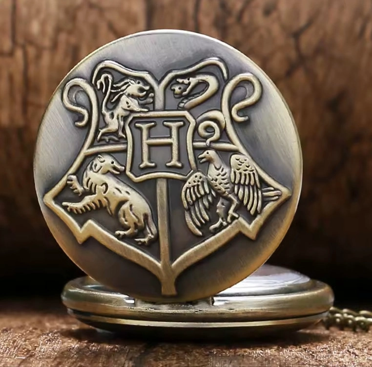 RELOJ DE BOLSILLO ESCUDO DE HOGWARTS HARRY POTTER - 1