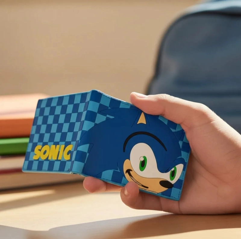 BILLETERA ENGOMADA DE SONIC - 1