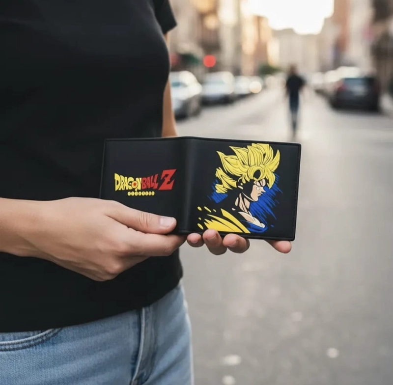 BILLETERA DRAGON BALL Z - DISEÑO GOKU SUPER SAIYAJIN ENGOMADO - 3
