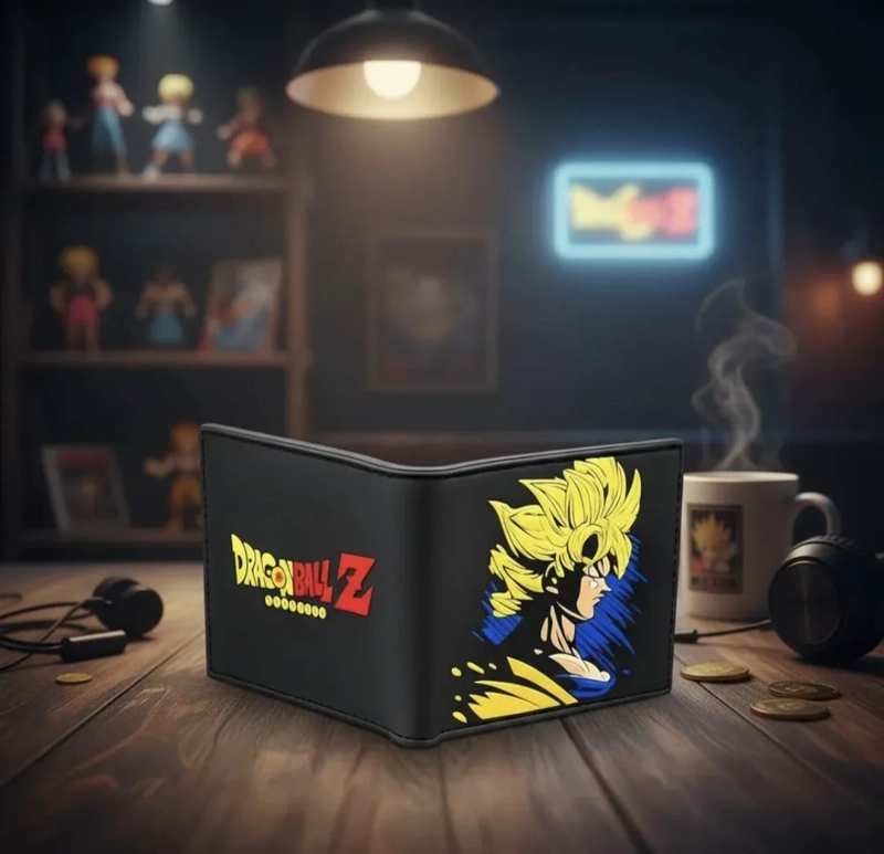 BILLETERA DRAGON BALL Z - DISEÑO GOKU SUPER SAIYAJIN ENGOMADO - 4