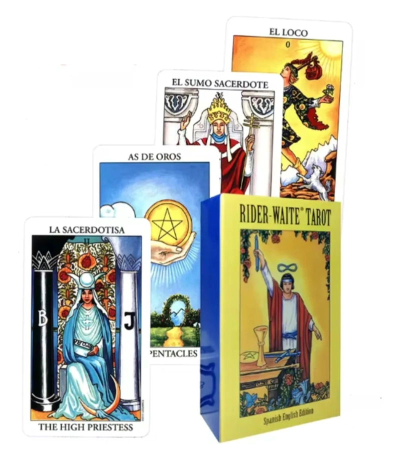 TAROT UNISEX JOGA CHILE AMARILLO RIDER WAITE EN ESPAÑOL - 10