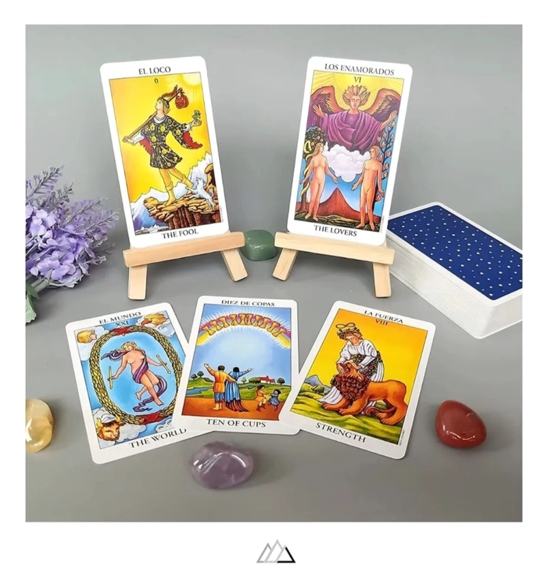 TAROT UNISEX JOGA CHILE AMARILLO RIDER WAITE EN ESPAÑOL - 2