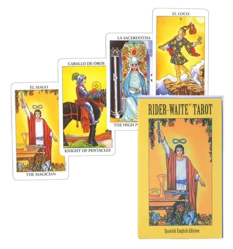 TAROT UNISEX JOGA CHILE AMARILLO RIDER WAITE EN ESPAÑOL - 5